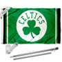 Boston Celtics Shamrock Flag Pole and Bracket Kit