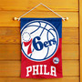 Philadelphia 76ers Double Sided Garden Flag