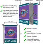 Utah Jazz Mountain Double Sided Garden Flag