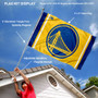 Golden State Warriors Gold Flag Pole and Bracket Kit