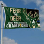 Milwaukee Bucks 2021 Champions Fear The Deer 3x5 Flag