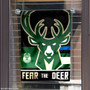 Milwaukee Bucks Fear the Deer Double Sided Garden Flag