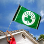 Boston Celtics Shamrock Logo Flag
