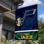 Utah Jazz Logo Double Sided House Flag