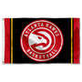 Atlanta Hawks Black Logo 3x5 Flag