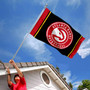 Atlanta Hawks Black Logo 3x5 Flag