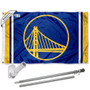 Golden State Warriors Flag Pole and Bracket Kit