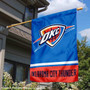Oklahoma City Thunder Logo Double Sided House Flag