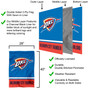 Oklahoma City Thunder Logo Double Sided House Flag