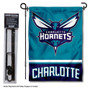Charlotte Hornets Garden Flag and Flagpole Stand