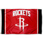 Houston Rockets Stripes 3x5 Banner Flag