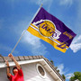 Los Angeles Lakers Dual Logo 3x5 Banner Flag