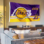 Los Angeles Lakers Dual Logo 3x5 Banner Flag