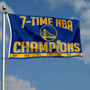 Golden State Warriors 7 Time NBA Champions Banner Flag