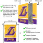 Los Angeles Lakers Wordmark Double Sided Garden Flag