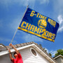 Golden State Warriors 6 Time NBA Champions Flag