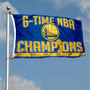 Golden State Warriors 6 Time NBA Champions Flag