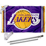 Los Angeles Lakers Flag and Pole and Bracket Kit