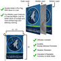 Minnesota Timberwolves Double Sided Garden Flag