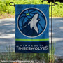 Minnesota Timberwolves Double Sided Garden Flag