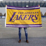 Los Angeles Lakers Wordmark Logo 3x5 Flag