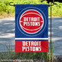 Detroit Pistons Logo Double Sided Garden Flag