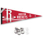 Houston Rockets Banner Pennant with Tack Wall Pads