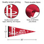 Houston Rockets Banner Pennant with Tack Wall Pads