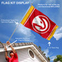 Atlanta Hawks Flag Pole and Bracket Kit