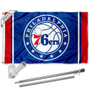 Philadelphia 76ers Flag and Pole and Bracket Kit