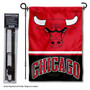 Chicago Bulls Garden Flag and Flagpole Stand