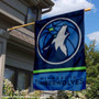 Minnesota Timberwolves Logo Double Sided House Flag