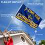 Golden State Warriors 7 Time Champions Flag Pole and Bracket Kit