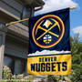 Denver Nuggets New Pickaxe Logo Double Sided House Flag