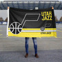 Utah Jazz Dual Logo 3x5 Banner Flag