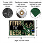 Milwaukee Bucks Fear The Deer Flag Pole and Bracket Kit