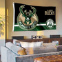 Milwaukee Bucks Dual Logo 3x5 Banner Flag