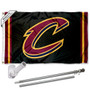 Cleveland Cavaliers Black Flag Pole and Bracket Kit