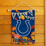 Indianapolis Colts Fall Football Leaves Decorative Double Sided Garden Flag