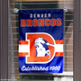 Denver Broncos Throwback Logo Double Sided Garden Flag Flag
