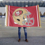 San Francisco 49ers New Helmet Flag