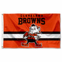 Cleveland Browns Throwback Retro Vintage Logo Flag