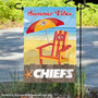 Kansas City Chiefs Summer Vibes Double Sided Garden Flag