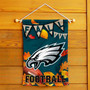 Philadelphia Eagles Fall Football Leaves Decorative Double Sided Garden Flag
