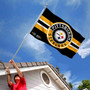 Pittsburgh Steelers Patch Button Circle Logo Banner Flag