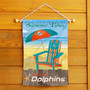 Miami Dolphins Summer Vibes Double Sided Garden Flag
