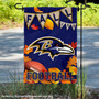 Baltimore Ravens Fall Football Leaves Decorative Double Sided Garden Flag