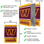 Washington Commanders Double Sided House Banner