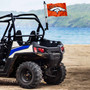 Denver Broncos Golf Cart Flag Pole and Holder Mount