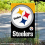 Pittsburgh Steelers Large Logo Double Sided Garden Banner Flag